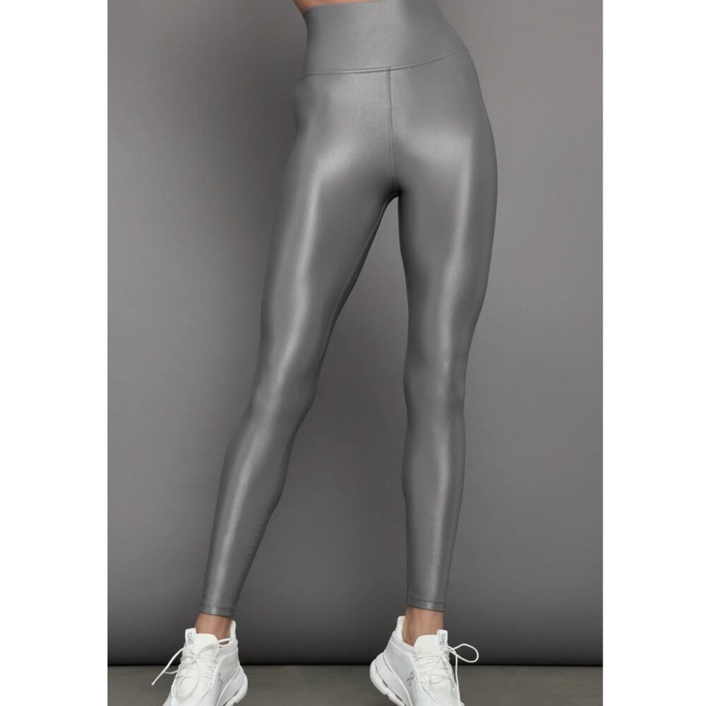 NWT Carbon38 High Rise Full-Length Legging in Steel Gray Takara Shine